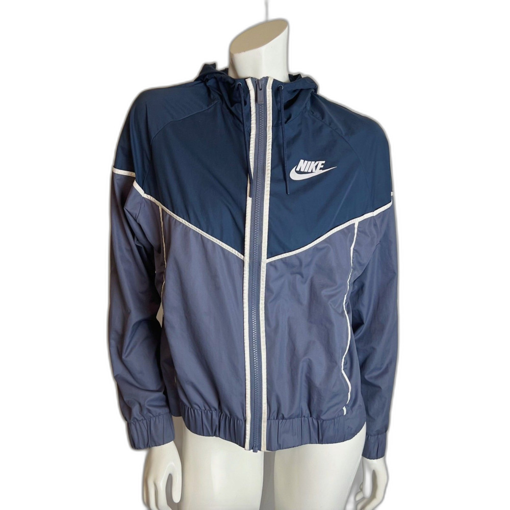 Nike Windrunner Jacket Windbreaker Running Jacket Navy Blue Grey Size M
